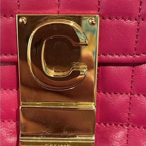 Celine C Calfskin Quilted Medium Bag In Pink. Gently Used. - Picture 4 of 15